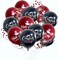 18 Pack Graduation Decorations 2026 Latex Balloons - 12 Inch Maroon and Black Congrats Grad Graduation Confetti Balloons with Ribbons for Class of 2026 Grad Party Decor Supplies